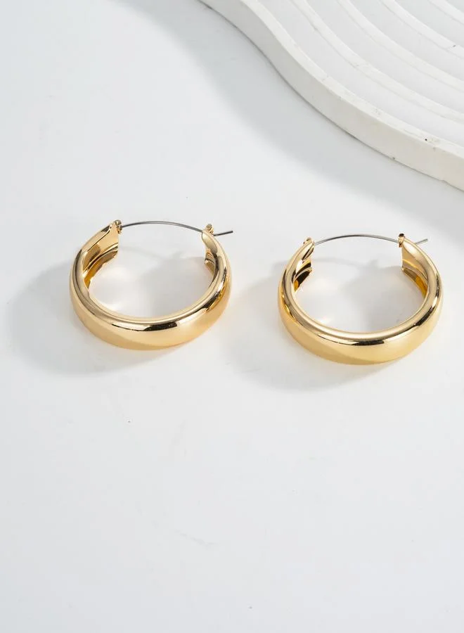 Take Two Women Plain Hoop Earrings